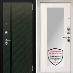 Входная дверь Аргус ЛЮКС 3К Снежно-белый ланцет люкс 3к + Милли Ларче светлый