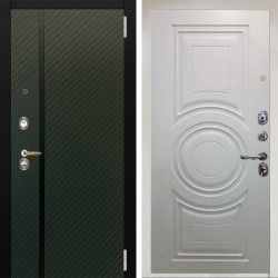 Входная дверь Аргус ЛЮКС 3К Снежно-белый ланцет люкс 3к + Могадиш Софт милк