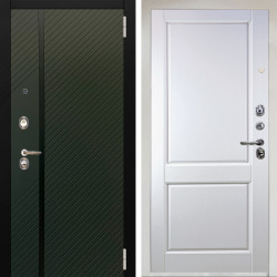 Входная дверь Аргус ЛЮКС 3К Снежно-белый ланцет люкс 3к + Соренто Белая эмаль