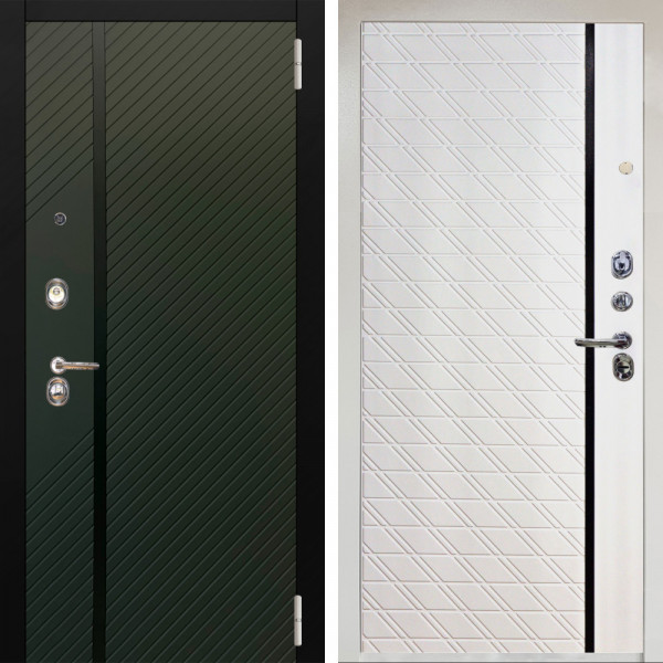 Входная дверь Аргус ЛЮКС 3К Снежно-белый ланцет люкс 3к + Тори Софт милк