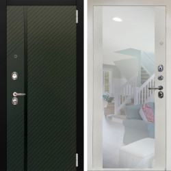 Входная дверь Аргус ЛЮКС 3К Снежно-белый ланцет люкс 3к + Вояж Белое дерево