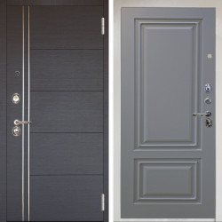 Входная дверь Аргус ЛЮКС 3К Снежно-белый Лофт Венге горизонт + Элион Силк маус