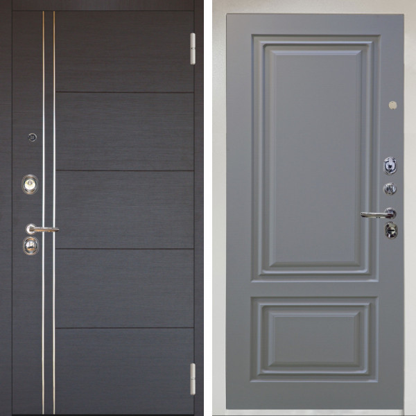 Входная дверь Аргус ЛЮКС 3К Снежно-белый Лофт Венге горизонт + Элион Силк маус