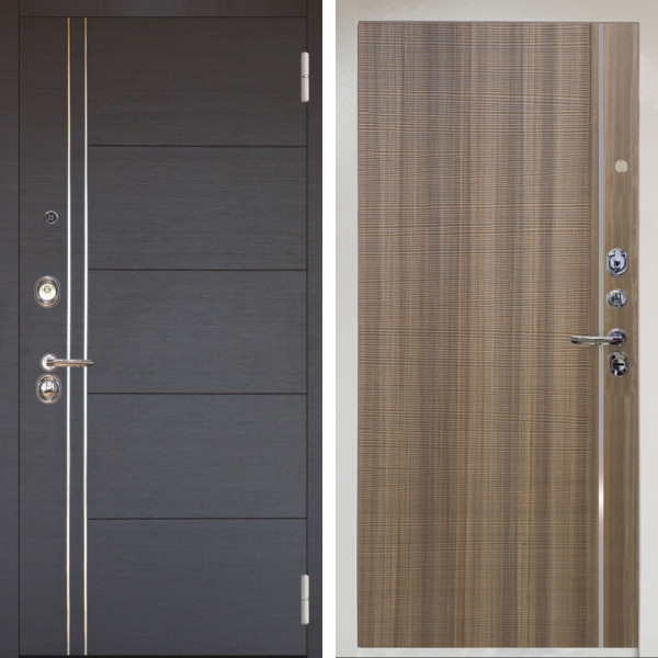 Входная дверь Аргус ЛЮКС 3К Снежно-белый Лофт Венге горизонт + Гауда Керамика