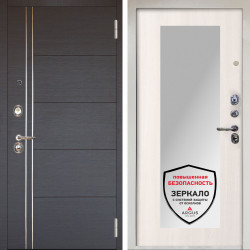 Входная дверь Аргус ЛЮКС 3К Снежно-белый Лофт Венге горизонт + Милли Ларче светлый