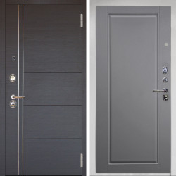 Входная дверь Аргус ЛЮКС 3К Снежно-белый Лофт Венге горизонт + Тревор силк маус