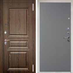 Входная дверь Аргус ЛЮКС 3К Снежно-белый магистр дуб кантри + Элегант Силк маус