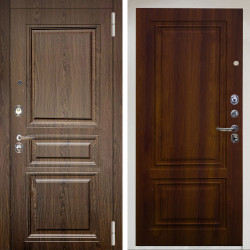 Входная дверь Аргус ЛЮКС 3К Снежно-белый магистр дуб кантри + Элион дуб рустикальный