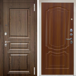 Входная дверь Аргус ЛЮКС 3К Снежно-белый магистр дуб кантри + Мишель Дуб рустикальный