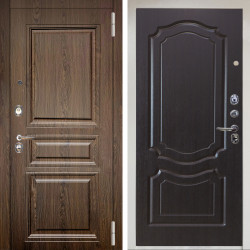 Входная дверь Аргус ЛЮКС 3К Снежно-белый магистр дуб кантри + Мишель Венге