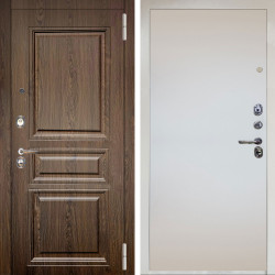 Входная дверь Аргус ЛЮКС 3К Снежно-белый магистр дуб кантри + Под покраску