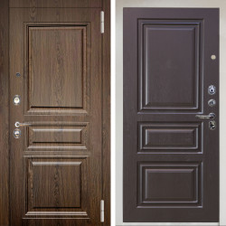 Входная дверь Аргус ЛЮКС 3К Снежно-белый магистр дуб кантри + Скиф Горький шоколад