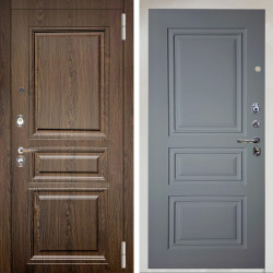 Входная дверь Аргус ЛЮКС 3К Снежно-белый магистр дуб кантри + Скиф Силк маус