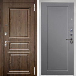 Входная дверь Аргус ЛЮКС 3К Снежно-белый магистр дуб кантри + Тревор силк маус