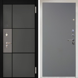 Входная дверь Аргус ЛЮКС 3К Снежно-белый мичиган силк титан силк муссон + Элегант Силк маус