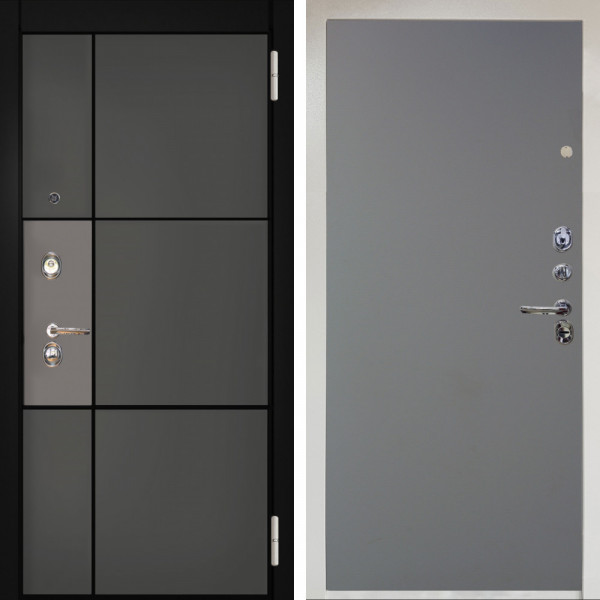 Входная дверь Аргус ЛЮКС 3К Снежно-белый мичиган силк титан силк муссон + Элегант Силк маус