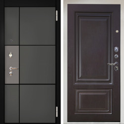 Входная дверь Аргус ЛЮКС 3К Снежно-белый мичиган силк титан силк муссон + Элион Горький шоколад