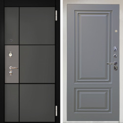 Входная дверь Аргус ЛЮКС 3К Снежно-белый мичиган силк титан силк муссон + Элион Силк маус
