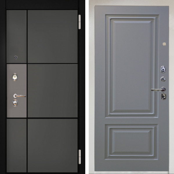 Входная дверь Аргус ЛЮКС 3К Снежно-белый мичиган силк титан силк муссон + Элион Силк маус