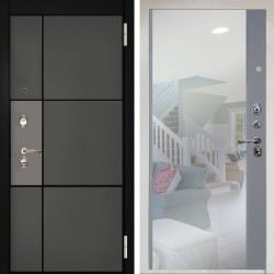 Входная дверь Аргус ЛЮКС 3К Снежно-белый мичиган силк титан силк муссон + Магнум Силк маус