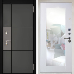 Входная дверь Аргус ЛЮКС 3К Снежно-белый мичиган силк титан силк муссон + Милли Роял вуд белый