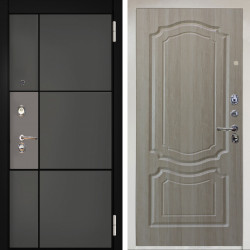 Входная дверь Аргус ЛЮКС 3К Снежно-белый мичиган силк титан силк муссон + Мишель Ларче светлый