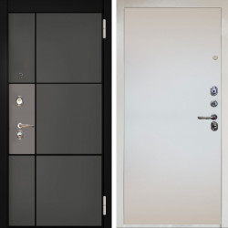 Входная дверь Аргус ЛЮКС 3К Снежно-белый мичиган силк титан силк муссон + Под покраску