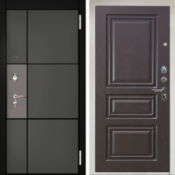 Входная дверь Аргус ЛЮКС 3К Снежно-белый мичиган силк титан силк муссон + Скиф Горький шоколад