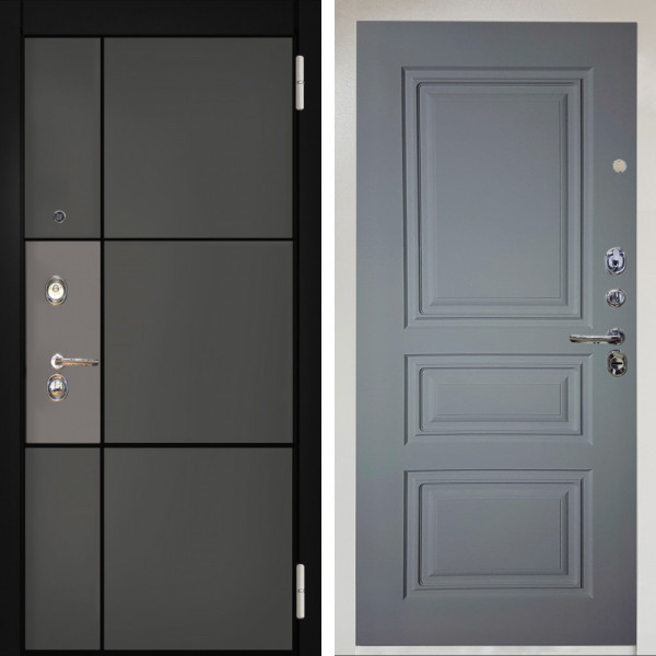 Входная дверь Аргус ЛЮКС 3К Снежно-белый мичиган силк титан силк муссон + Скиф Силк маус