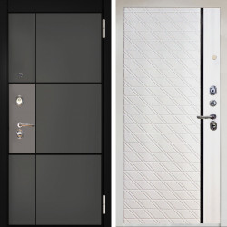 Входная дверь Аргус ЛЮКС 3К Снежно-белый мичиган силк титан силк муссон + Тори Софт милк