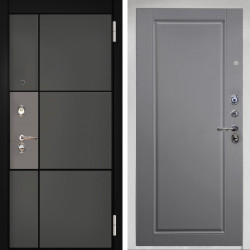 Входная дверь Аргус ЛЮКС 3К Снежно-белый мичиган силк титан силк муссон + Тревор силк маус