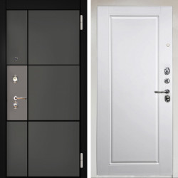 Входная дверь Аргус ЛЮКС 3К Снежно-белый мичиган силк титан силк муссон + Тревор Софт милк