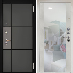 Входная дверь Аргус ЛЮКС 3К Снежно-белый мичиган силк титан силк муссон + Вояж Белое дерево