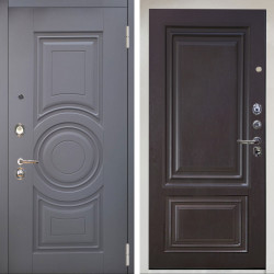 Входная дверь Аргус ЛЮКС 3К Снежно-белый Могадиш Силк флай + Элион Горький шоколад