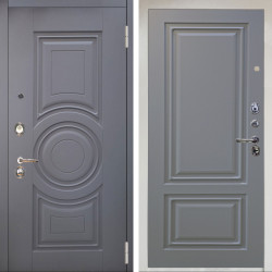 Входная дверь Аргус ЛЮКС 3К Снежно-белый Могадиш Силк флай + Элион Силк маус