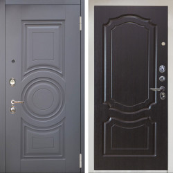 Входная дверь Аргус ЛЮКС 3К Снежно-белый Могадиш Силк флай + Мишель Венге