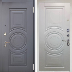 Входная дверь Аргус ЛЮКС 3К Снежно-белый Могадиш Силк флай + Могадиш Софт милк