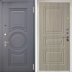 Входная дверь Аргус ЛЮКС 3К Снежно-белый Могадиш Силк флай + Скиф Дуб филадельфия крем