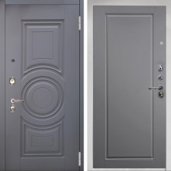 Входная дверь Аргус ЛЮКС 3К Снежно-белый Могадиш Силк флай + Тревор силк маус