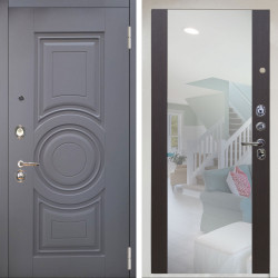 Входная дверь Аргус ЛЮКС 3К Снежно-белый Могадиш Силк флай + Вояж Венге