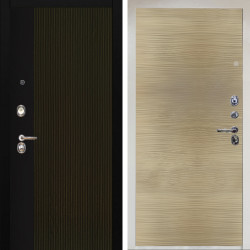 Входная дверь Аргус ЛЮКС 3К Снежно-белый рокси дуб рейка морение + Элегант Дорс светлый горизонт