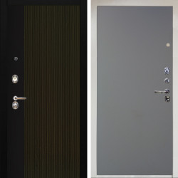 Входная дверь Аргус ЛЮКС 3К Снежно-белый рокси дуб рейка морение + Элегант Силк маус