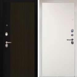 Входная дверь Аргус ЛЮКС 3К Снежно-белый рокси дуб рейка морение + Элегант Софт милк