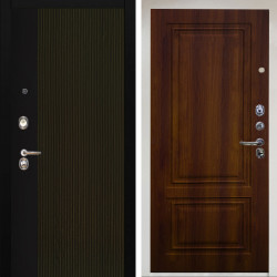 Входная дверь Аргус ЛЮКС 3К Снежно-белый рокси дуб рейка морение + Элион дуб рустикальный