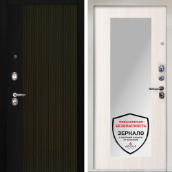 Входная дверь Аргус ЛЮКС 3К Снежно-белый рокси дуб рейка морение + Милли Ларче светлый