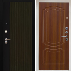 Входная дверь Аргус ЛЮКС 3К Снежно-белый рокси дуб рейка морение + Мишель Дуб рустикальный