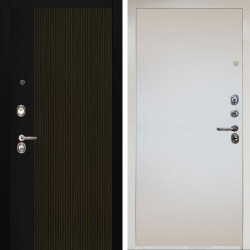 Входная дверь Аргус ЛЮКС 3К Снежно-белый рокси дуб рейка морение + Под покраску