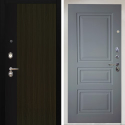 Входная дверь Аргус ЛЮКС 3К Снежно-белый рокси дуб рейка морение + Скиф Силк маус