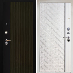 Входная дверь Аргус ЛЮКС 3К Снежно-белый рокси дуб рейка морение + Тори Софт милк