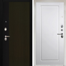 Входная дверь Аргус ЛЮКС 3К Снежно-белый рокси дуб рейка морение + Тревор Софт милк